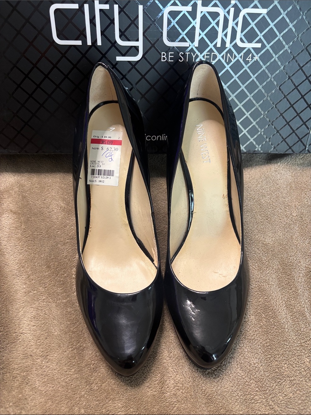 Nine West platform back heels